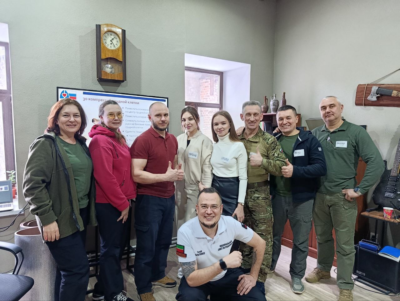 Провел курс BLS с новыми манекенами